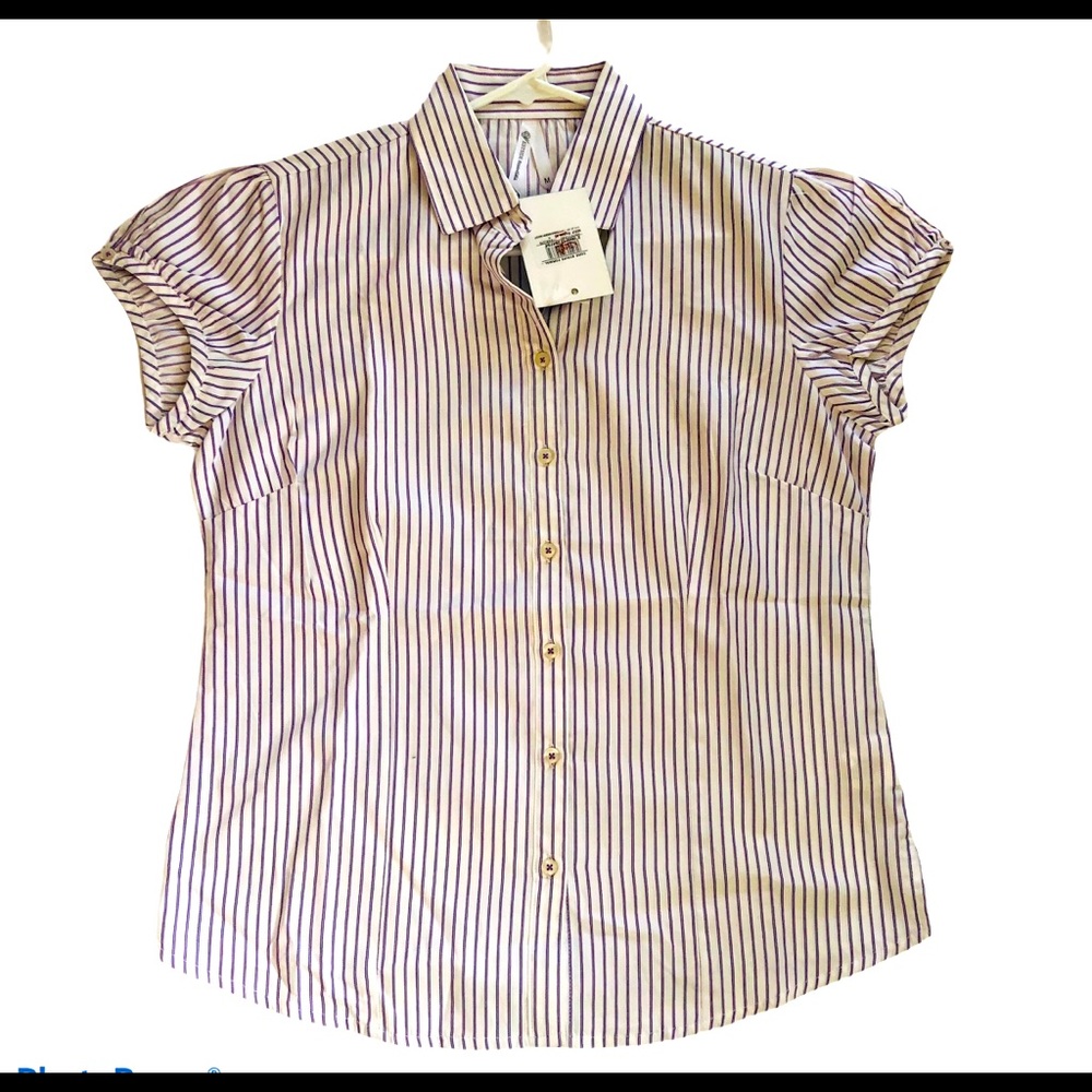 Westside essentials shirt striped women’s top Sz M